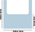PandaEar 2 Pack High Chair Placemat, Silicone Non-Slip Placemats for IKEA Antilop Baby High Chair, Food Grade Mats Toddler Placemats -Blue/Grey...