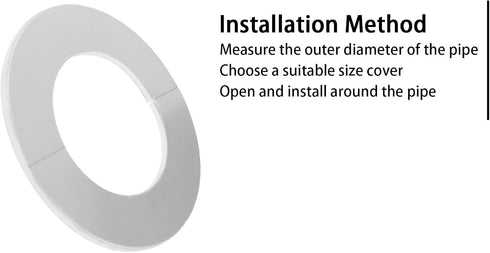 Stainless Steel Wall Split Flange, SAFYY Self Adhesive Split Pipe Flange, Round Escutcheon Plate Floor and Ceiling Plate Cover Split Flange, Suita...