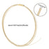 PH PandaHall 2m/6.5 Feet Sterling Silver Wire, 26 Gauge Half Hard Golden Jewelry Making Wire 0.4mm Round Beading Wire for Crafting Sculpting Brace...