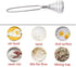 Mini French Spring Whisk, 8.67 Inch Silver Stainless Steel Spring Coil Whisk, Hand Eggbeater Egg Mixer Whisk Blender Stirring Beater...