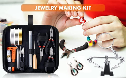 PAXCOO Jewelry Making Supplies Kit with Jewelry Tools, Jewelry Wires and Jewelry Findings for Jewelry Repair and Beading...