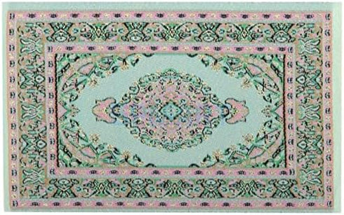 4 Pieces Mini Floor Blanket Dollhouse Blankets Doll House Furniture Decor 1:12 Dollhouse Miniature Doll Furniture Blanket Turkish Carpets Rugs 4Pc...