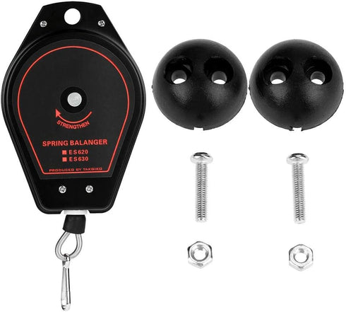 Hanging Retractable Spring Balancer Tool Holder for Air or Power Tool 0.6~2.0kg ES620(Black)...