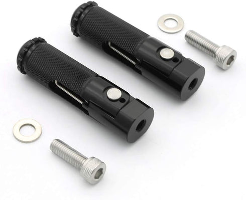 8mm Billet Motorcycle Folding Rearsets Footrest Footpegs Foot pegs Pedal Universal for YZF R1 R6 R125 R3 R25 MT07 MT-07 MT09 MT-09 FZ09 FZ07 MT-03...
