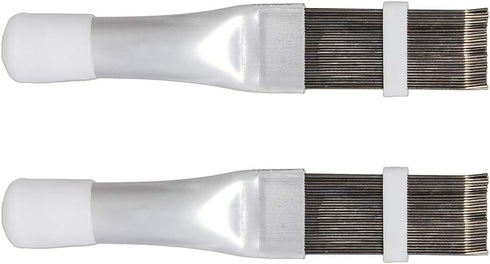 2 PCS Stainless Steel Fin Comb,Condenser Comb,Air Conditioner Fin Cleaner Repair Tool,Air Conditioning Brush Warping Comb Accessories...