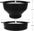 Microwave Popcorn Popper, BESUNTEK Collapsible Silicone Popcorn Maker Microwavable Bowl with Handles, BPA Free and Dishwasher Safe (Black)...