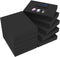 ZCZN Small Sticky Notes, 1.5in x 2in, 100 Sheets/Pad, 10 Pads/Pack, Black...