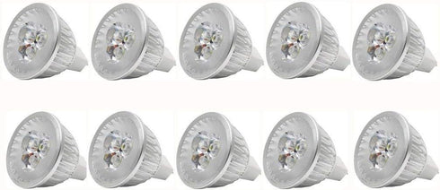 MR16 LED Bulbs MR16 3W LED Cool White Light Bulbs GU5.3 MR16 LED Bulbs 12V 3 Watt LED Spotlight Bulbs for Landscape Recessed Track Lighting,20W Ha...