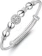 Sterling Silver Bangle Bracelets for Women, Mother's Day Gift 925 silver Cuff Bracelet Adjustable Jewelry Fashion Simple Open Bangles Cuff Jewelry...