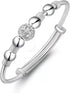 Sterling Silver Bangle Bracelets for Women, Mother's Day Gift 925 silver Cuff Bracelet Adjustable Jewelry Fashion Simple Open Bangles Cuff Jewelry...