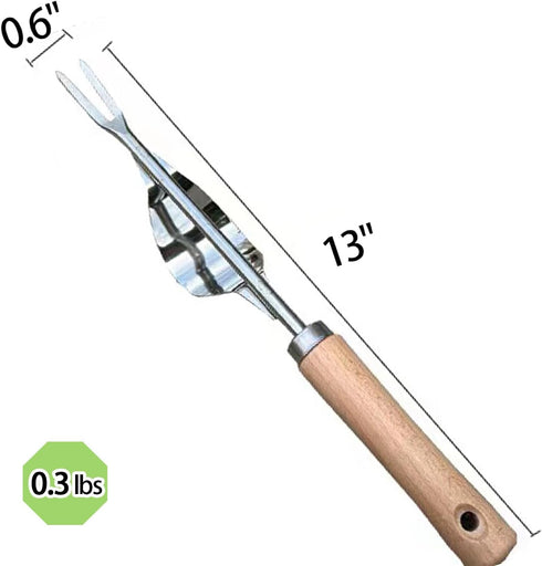 Weeder&Weed Puller Tool - Heavy Duty Weeding Tools Gardening with Hang Hole - Dandelion Weed Puller Tool for Lawn Field and Yard Tools (U-Type)...