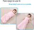 Swaddle Sack for Baby Babies 3-Ways Adjustable Swaddling Sleeping Bag Cotton Wearable Blanket for Newborn Boys and Girls (Pink, 6-12 Months)...
