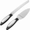 Cake Knife and Server Set, Cake Cutter and Pie Spatula, Cake Server and Knife Set of 2 with Non-Slip Swirl Grip, Cake Cutting Set for Wedding Cake...