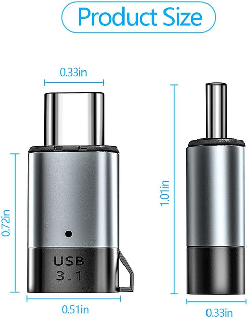 USB C Magnetic Adapter 24 pin Straight 2 Pack PD 100W Fast Charging 10Gbs Data Transfer USB3.1...
