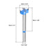 uxcell Forstner Drill Bits 20mm (25/32"), Tungsten Carbide Wood Hole Saw Auger Opener, Woodworking Hinge Hole Drilling Boring Bit Cutter (Blue, Gr...