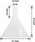 50 filter cones and funnels 4.5" Fryer Oil Filters Deep Fryer Oil Filter Funnel Non Woven Filter Cone Grease Filter Cones Best For Restaurants, Ca...