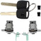 MOTOKU Pair of Front Left Driver LH Side & Right Passenger Side RH Door Lock Cylinder Keys Set for Accord 1998-2002,Civic 2001-2005,Odyssey 1999-2...