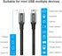 AGVEE 2 Pack 10ft USB-C OTG to Micro USB Cable, Braided Charger Data Sync Cord Charging Wire Adapter for Samsung Galaxy S7 S6, J7, J3, LG, PS4, Ki...