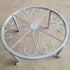 1 Pack Metal potted plant stand, rust-proof iron flower pot stand, heavy duty pot stand for indoor patio(White)...