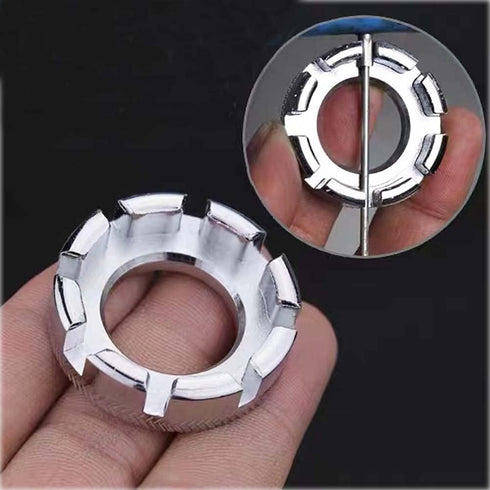 Bicycle Spoke Wrench Tool 6 in 1 Bike Wheel Spoke Tool for Truing and Repairing Cycling Wheels...
