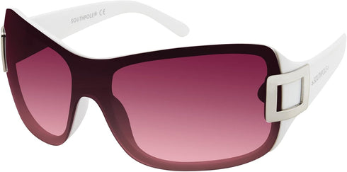 Southpole womens 1019sp Fashionable Oversized UV Protective Shield Sunglasses for Women Trendy Gifts Women 170 mm, White & Pink, mm US...