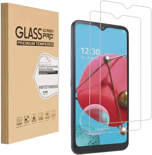 Tempered Glass Screen Protector Designed for LG K51, 9H Hardness High Definition Anti Scratch Bubble Free?2 Pack?...