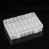 Kalolary 24 Girds Clear Plastic Organizer Container Jewelry Storage Box with Adjustable Divider Removable Grid Compartment for Beads Earring Conta...