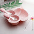 Owl Toddler Flatware Kid Fork and Spoon Set, Baby Spoons Self Feeding Baby (pink)...