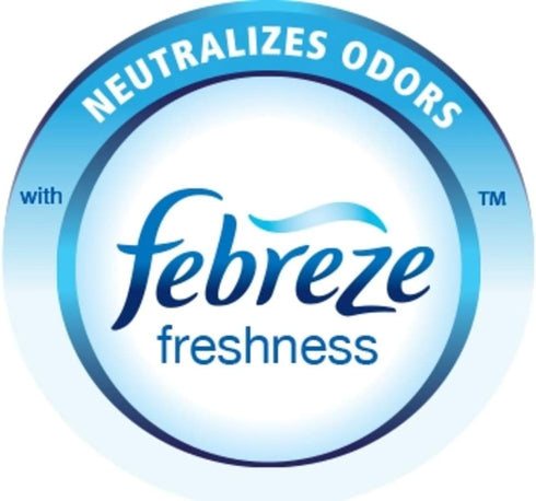 Glad Trash Bags, Small Garbage Bags - OdorShield 4 Gallon White Trash Bag, Febreze Fresh Clean - 26 Count...