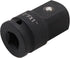 Impact Socket Adapter and Reducer 1/2 Inch Drive F to 1 Inch M, Chrome Molybdenum Steel Converter for Auto Construction...