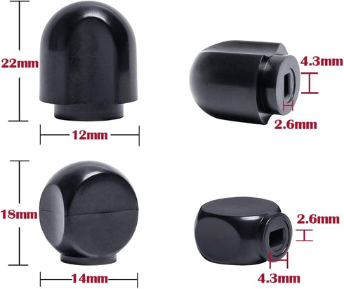 Mixer Speed Control Knob Replacement Part Plastic Lock Lever Black Knobs Kit for KitchenAid Stand Mixers...