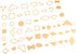 AUNMAS 54Pcs Clear Acrylic Pattern, English Paper Piecing Templates Quilting Templates Stencil Template Set Leather Craft Quilting Sewing Tool DIY...