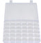 Adjustable 36 Compartment Slot Clear Plastic Storage Craft Box Organizer Container Case Tool for Jewellery Hair and Make Up Comestic Accessories...
