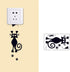 Removable Switch Sticker, 5 Pcs Cute Cartoon Black Cats Wall Sticker, Light Switch Decor Decals, Family DIY Decor Art Car Stickers Home Decor Wall...