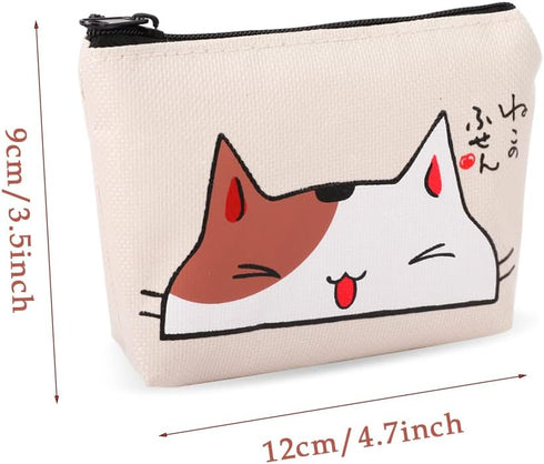 iSuperb Pack of 4 Canvas Coin Purse Change Cash Bag Zipper Small Purse Wallets...