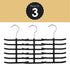 Home Basics 3-Pack Non-Slip Velvet Tie Hanger Organizer Rack 360° Rotatable Hook | Holds 12 Ties Each | Versatile for Belts and Scarves | Slim Des...
