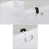 4-Pack Collapsible Plastic Storage Cube Bins, White Foldable Cube Storage Bins...