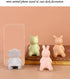 Cute Phone Stand for Desk, Mini Portable Elephant Smartphone Holder for Table and Nightstand, Kawaii Animal Phone Mount Holder foriPhone, Huawei,S...