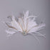Bridal 1920s Flapper Feather Hair Clip Pin Crystal White Feather Roaring 20s Headpiece Prom Party Festival Hair Jewelry for Women...