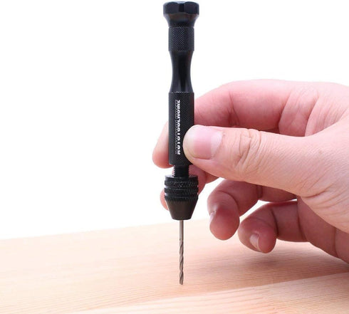 Precision Pin Vise Hand Drill with 25pcs Micro Twist Drill Bits Set (0.5-3.0mm) Mini Hand Drill Rotary Tool for PCB,Metal,Wood,Jewelry,Plastic,Res...