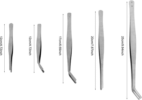 FOMIYES 5pcs gardening tweezers bonsai tool kit bejeweled kit mini succulent plants stamp collector tools miniature gardening succulent tools kit ...