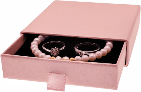 Ivosmart 2 Pack Jewelry Gift Boxes 3.5 x 3.5 x 1 Inch Cardboard Jewelry Boxes, Small Gift Boxes for Jewelry Earrings Necklaces Handmade Bangles Br...