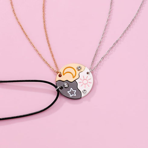 Best Friends BFF Necklaces for 3 Friendship Besties Gifts for Best Friend Anniversary Birthday Gifts for Women Soul Sisters Graduation Gift for Fr...