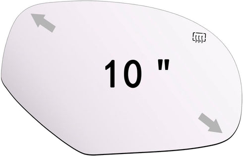 Mirror Glass fit for 2007-2014 Cadillac Escalade Chevy Avalanche Silverado Suburban Tahoe GMC Sierra Yukon Passenger Right Side Mirror Glass RH No...