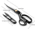 Sewing Scissors, 9 Inch Fabric Dressmaking Scissors Heavy Duty Shears Sharp Cutting for Crafting, Leather, Dressmaking, Tailoring, Altering(9 Inch...