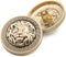 10 Pieces Vintage Antique Metal Blazer Button Set - 3D Lion Head - for Blazer, Suits, Sport Coat, (20mm, Gold)...