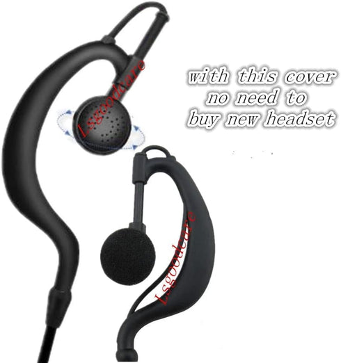 Lsgoodcare 100 Pack Replacement Ear Foam for 18mm Earpiece Headphone Two Way Radio Walkie Talkie Headset...