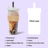 Dodoko Reusable Boba Cup with Straw - Iced Coffee & Smoothie Tumbler 24 oz - Bubble Pink...