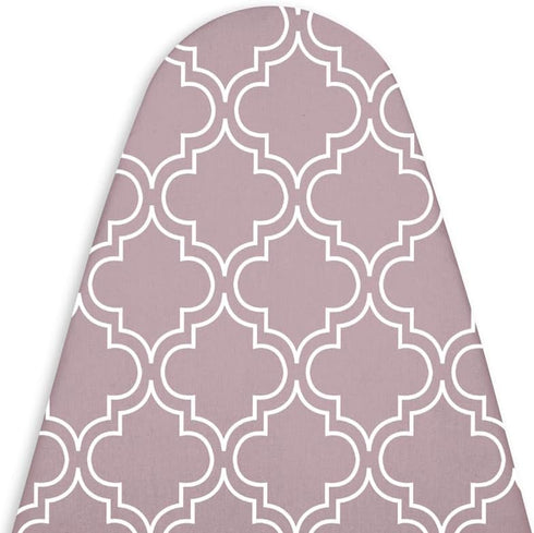 Encasa Ironing Board Covers (57"x22") Drawstring Tightening with Thick 3 mm Felt Padding, Easy Fit, Scorch Resistant, Printed - Mauve Tiles...