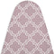 Encasa Ironing Board Covers (57"x22") Drawstring Tightening with Thick 3 mm Felt Padding, Easy Fit, Scorch Resistant, Printed - Mauve Tiles...